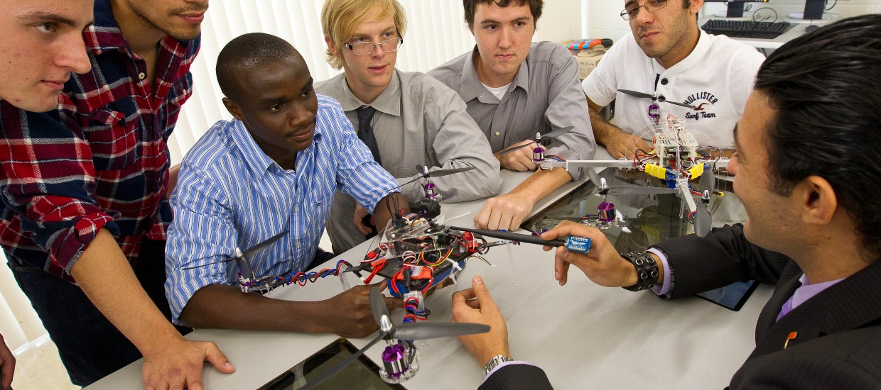 Students engaged in problem-based learning