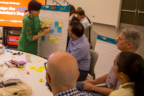 People at a conference